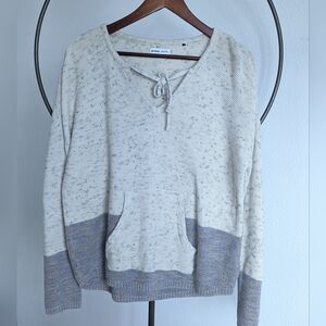 Prana Crystal Beach Pullover Knit Color Block Sweater Sz M